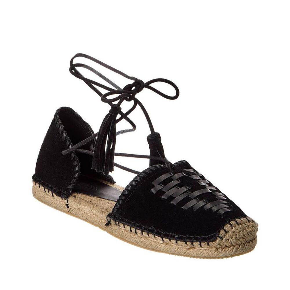 Isabel Marant Celsi Suede & Leather Espadrille, Black - Picture 1 of 5